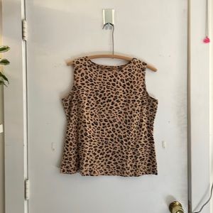 Leopard print tank top